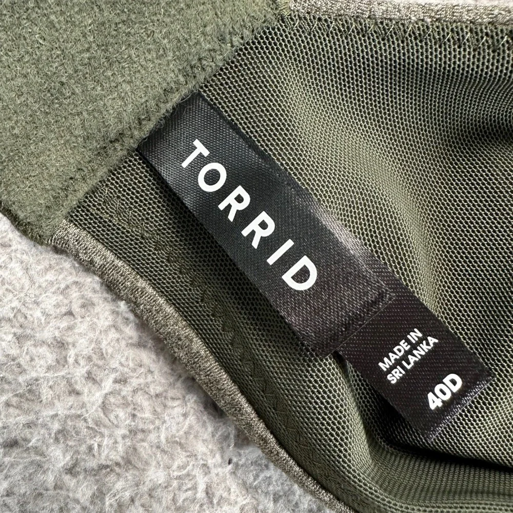 Torrid Dream Wire-Free Push-Up Bra Women's 40D Olive Heather 360 Smoothing NWT